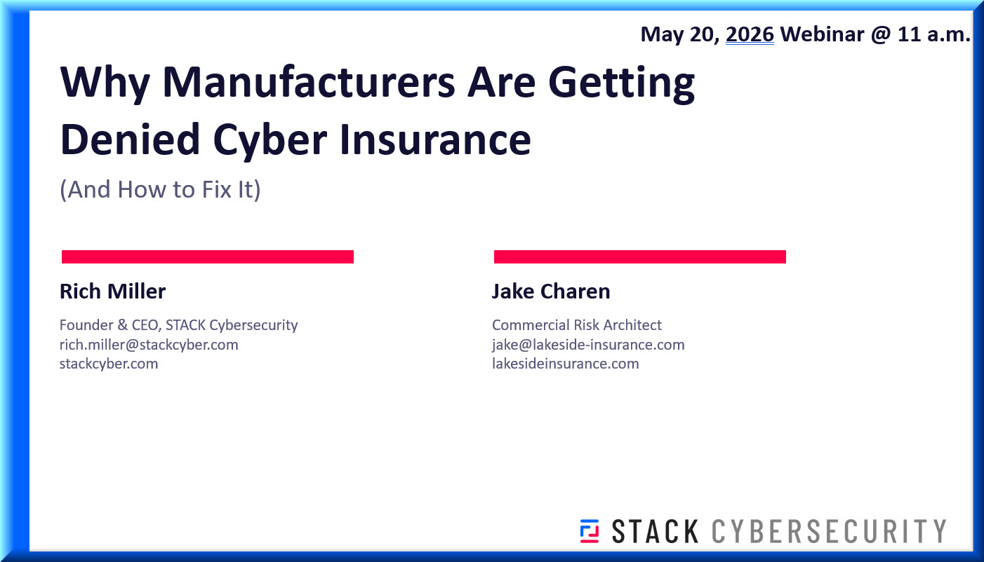 STACK is hosting a cyber insurance webinar