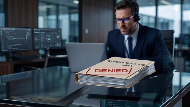 Employee using an unapproved AI chatbot on a work computer