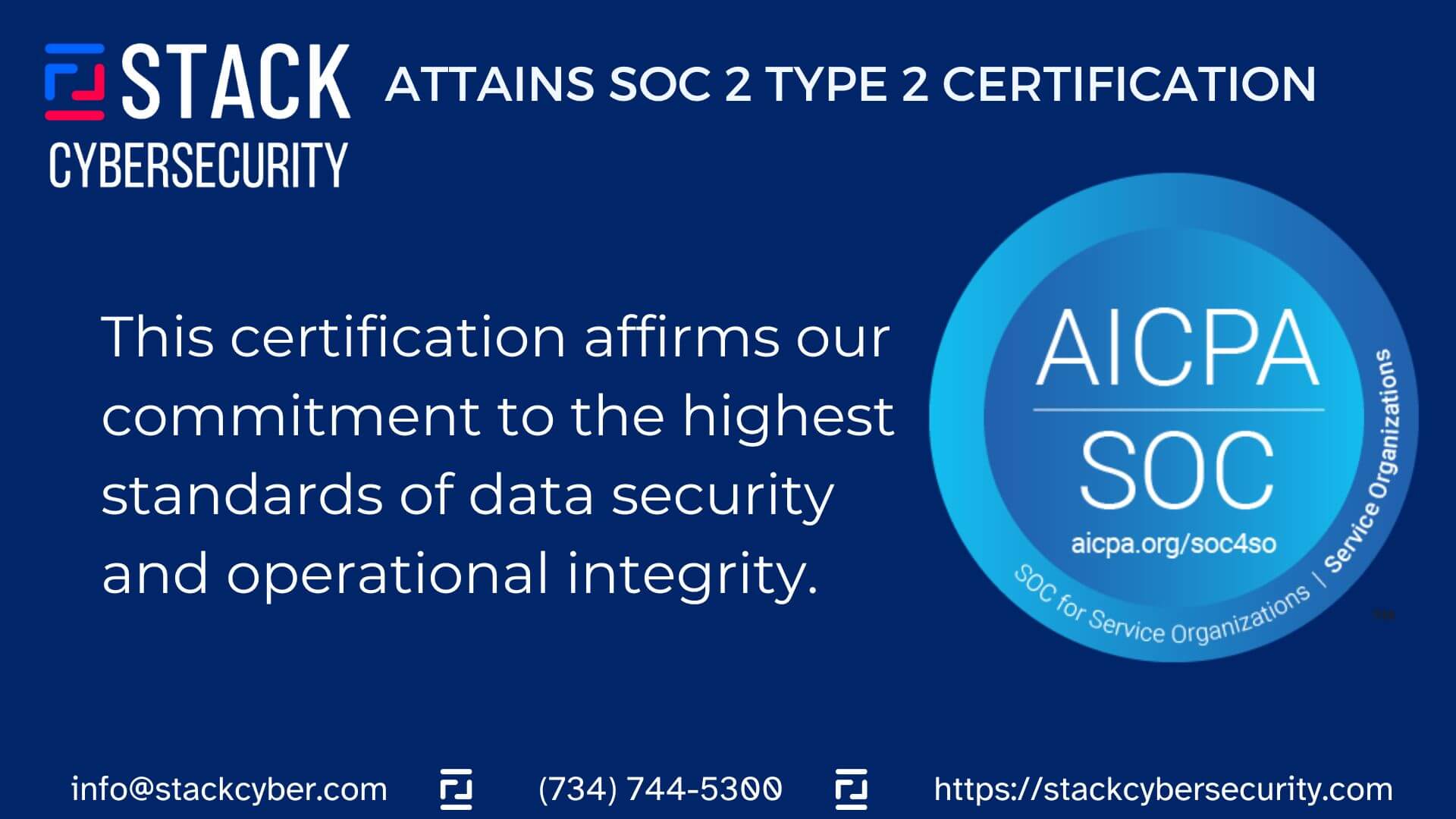 STACK Cybersecurity Achieves SOC 2 Type 2 Certification